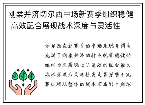 刚柔并济切尔西中场新赛季组织稳健 高效配合展现战术深度与灵活性